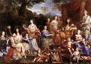 NOCRET, Jean The Family of Louis XIV a oil on canvas